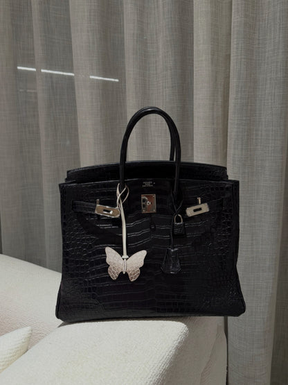 Himalayan Crocodile Butterfly Bag Charm