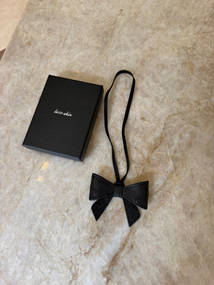 Noir Ostrich Bag Charm