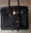 Noir Ostrich Bag Charm
