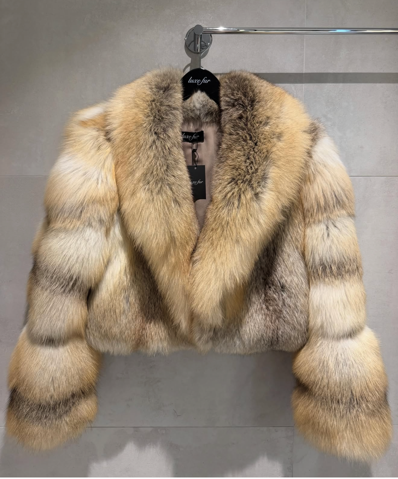 Golden Fox Fur Coat