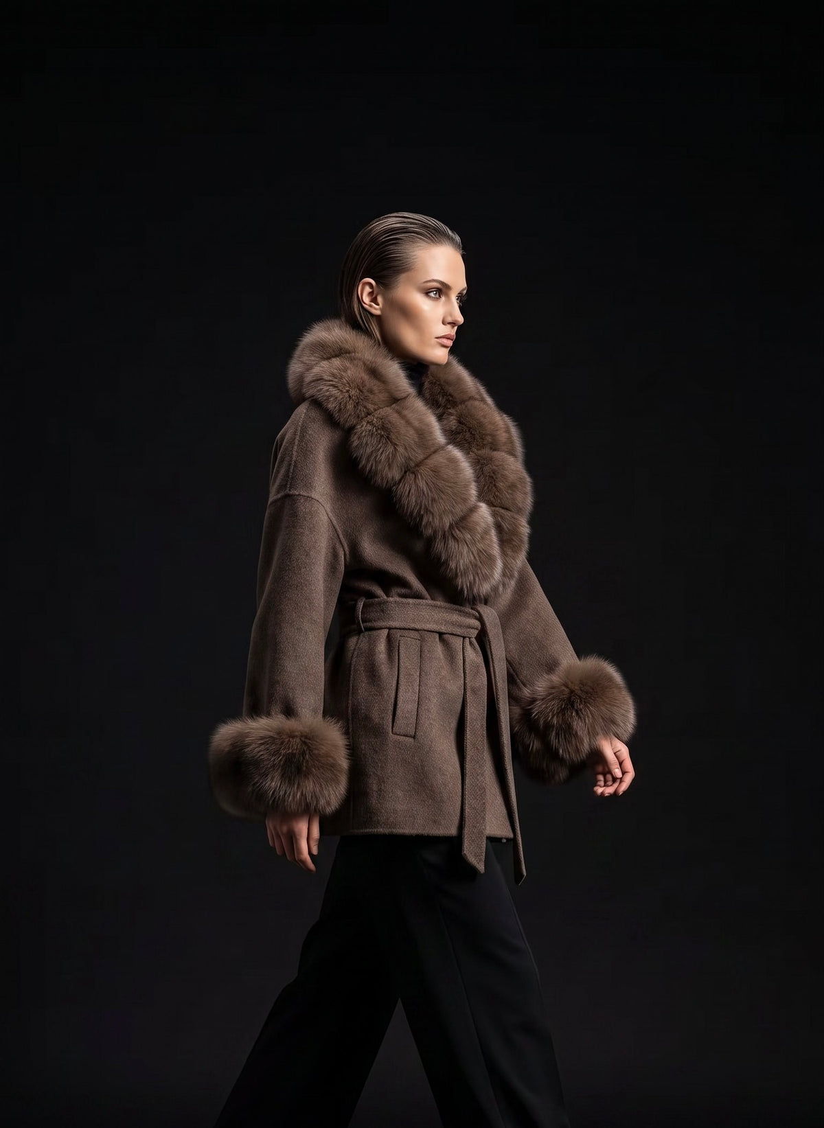 Fox and Wool Coat Tanya