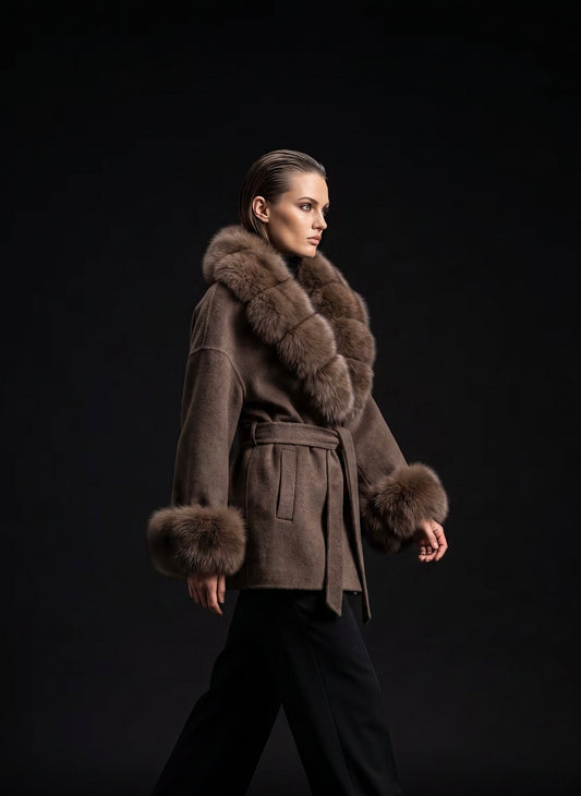 Fox and Wool Coat Tanya
