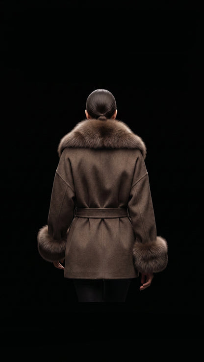 Fox and Wool Coat Tanya