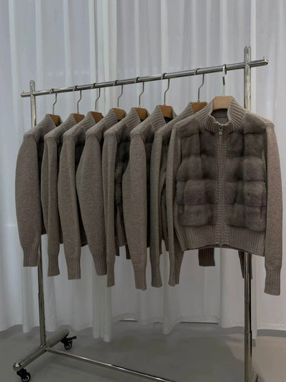 Cashmere Mink Fur Jacket