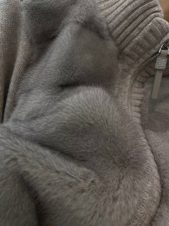 Cashmere Mink Fur Jacket